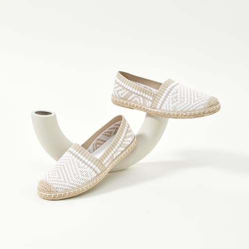 HEAWISH Ballet Flats for Women Loafer Slip on Shoes,Breathable Womens Shoes Dressy Casual Espadrilles for Women Rope Loafer Flats - Image 8