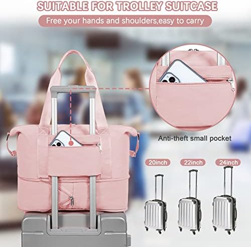 Convertible Cabin Bag for Ryanair 40x20x25 Expandable for Easyjet 45x36x20 Travel Hand Luggage Airplane Underseat Carry on Bag Weekend Overnight Bag for Women Men - Image 8